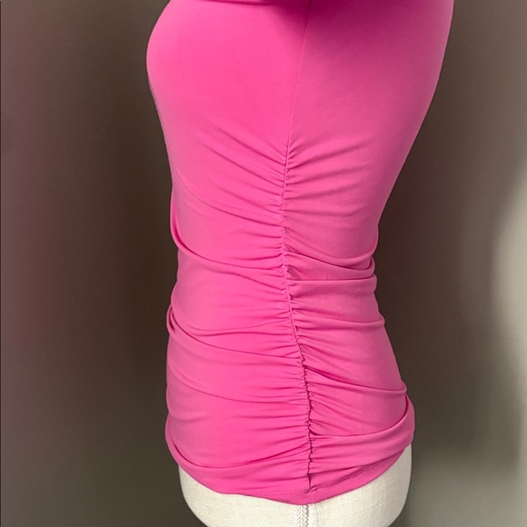 Boston Proper 💕Fuchsia Long Sleeve Turtleneck Top XXS - Picture 2 of 4